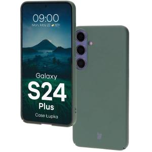 Etui Bizon Case Łupka do Galaxy S24 Plus, zielone