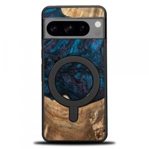 Drewniane etui Bewood Unique Planets - Neptun do MagSafe do Google Pixel 8