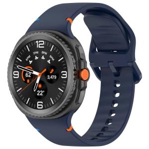 Silikonowy pasek Bizon Strap Watch Silicone G do Galaxy Watch 8 / 8 Classic, granatowy