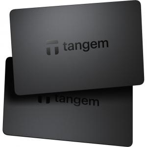 Portfel sprzętowy do kryptowalut Tangem Wallet, zestaw kart NFC, 2 sztuki, czarny