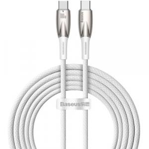 Kabel Baseus Glimmer Series 100W USB-C do USB-C 2m, biały