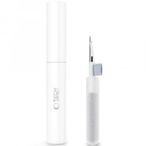 Szczoteczka do czyszczenia słuchawek Tech-Protect CS02 Cleaner Set 3w1, biało-szara