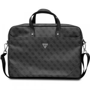 OUTLET: Torba Guess Saffiano 4G Triangle Logo Laptopy do 16'', czarna