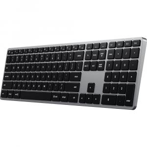 Klawiatura membranowa z układem numerycznym, Satechi Slim X3, Bluetooth 5.0 + USB-C, szara