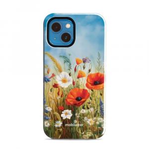 Etui ochronne do iPhone 13 Mini, Mobiwear Elite Pro, łąkowe kwiaty