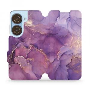Etui z klapką do Asus Zenfone 10, Mobiwear Book, fioletowe