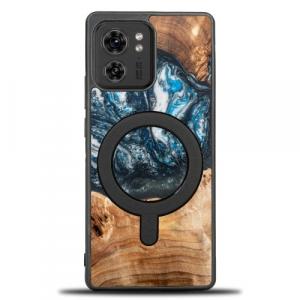 Drewniane etui do Motorola Edge 40, Bewood Unique Planets Ziemia do MagSafe