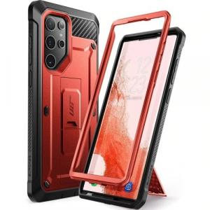 Etui Supcase UB Pro noSP Galaxy S22 Ultra 5G, czerwone