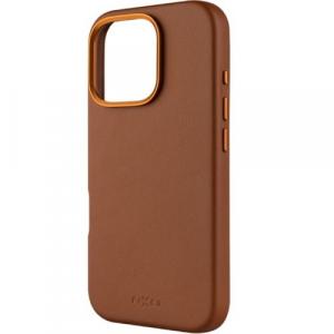 Etui Fixed MagLeather do iPhone 16 Pro, brązowe