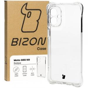 Elastyczne etui Bizon Case Salpa do Motorola Moto G55 5G, przezroczyste