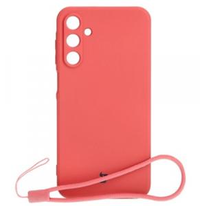 Etui Bizon Case Silicone Sq do Galaxy A15 4G/5G, brudny róż