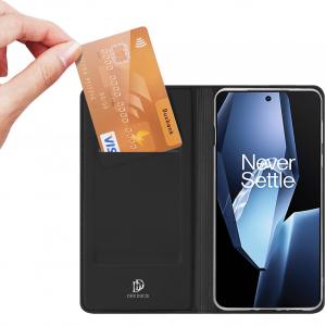 Etui z klapką Dux Ducis Skin Pro do OnePlus 13R, czarne