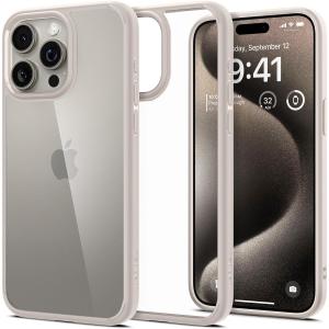 OUTLET: Etui Spigen Ultra Hybrid do iPhone 15 Pro Max, przezroczysto-beżowe