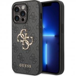 OUTLET: Etui Guess HardCase 4G Big Metal Logo do iPhone 15 Pro Max, szare