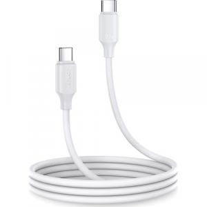 Kabel do ładowania / transmisji danych Joyroom USB-C do USB-C, 60W / 3A, 1m, biały