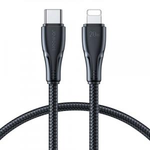 Kabel do ładowania / transmisji danych Joyroom Surpass Series USB-C do Lightning, 20W, 25cm, czarny