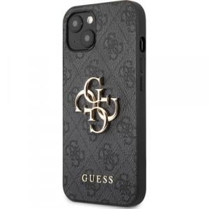 Etui Guess 4G Big Metal Logo do iPhone 13, szare