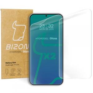 Folia hydrożelowa na ekran Bizon Glass Hydrogel Front do Galaxy S24, 2 sztuki