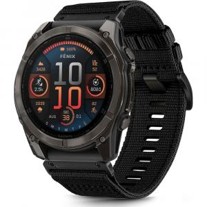 Pasek Tech-Protect Nylon Classic, QuickFit 26 mm do Garmin Fenix 8 (51 mm) / 7X Pro / 7X / 6X Pro, czarny