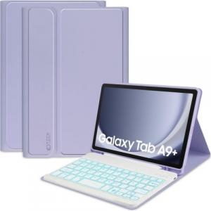 Etui Tech-Protect SC Pen + Keyboard do Galaxy Tab A9 Plus, fioletowe