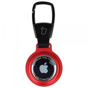 Etui Bizon Case Locator Magnetic do Apple AirTag, czerwone