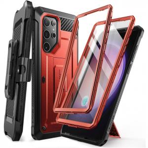 Etui Supcase UB Pro SP+noSP do Galaxy S24 Ultra, czerwone