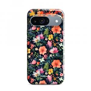 Etui ochronne do Google Pixel 9, Mobiwear Elite Pro, kolorowo-kwieciste