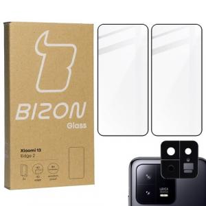 2x Szkło + szybka na aparat BIZON Edge 2 do Xiaomi 13