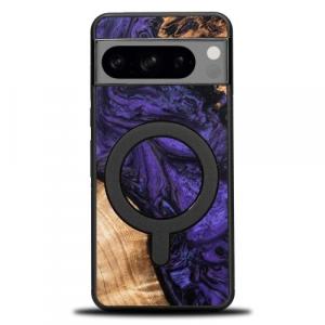 Drewniane etui Bewood Unique - Violet do MagSafe do Google Pixel 8 Pro