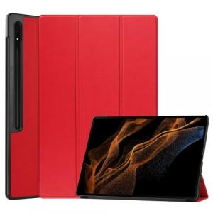 Etui Bizon Case Tab Croc do Galaxy Tab S9 Ultra, czerwone