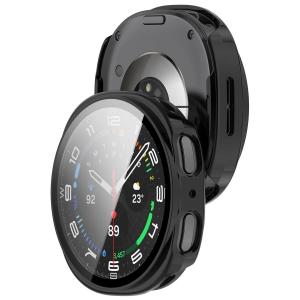 Etui ze szkłem do zegarka Bizon Case+Glass Watch do Galaxy Watch 8 40 mm, czarne