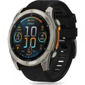 Pasek Tech-Protect Silicone Line, QuickFit 22 mm do Garmin Fenix 8 (47 mm) / E / 7 Pro / 7 / 6 Pro / 6, czarny