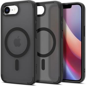 Etui Spigen Ultra Hybrid Mag do MagSafe do iPhone 16e, szaro-czarne
