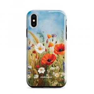 Etui ochronne do iPhone X, Mobiwear Elite Pro, łąkowe kwiaty