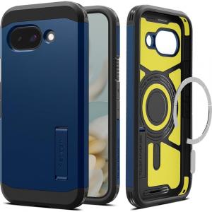 Etui Spigen Tough Armor Mag do MagSafe do Google Pixel 9a, niebieskie