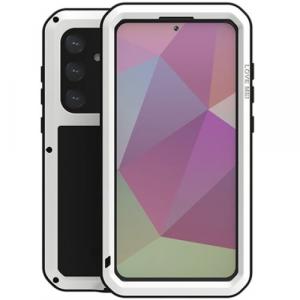 Etui pancerne + szkło LOVE MEI Powerful do Galaxy S24 Plus, białe