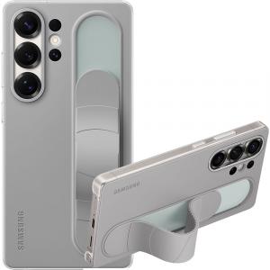Etui Samsung Silicone Standing Grip Case do Galaxy S25 Ultra, szare