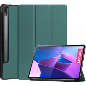 Etui Bizon Case Tab Croc do Lenovo Tab P12 Pro, ciemnozielone