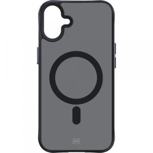 Etui 3mk Smoke MagCase do iPhone 16 Plus, przydymione z czarną ramką