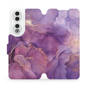 Etui z klapką do Honor 90, Mobiwear Book, fioletowe