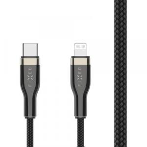 Kabel Fixed Braided Cable USB-C / Lightning 60W 0,5 m, czarny