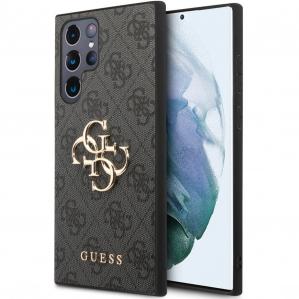 Etui Guess 4G Big Metal Logo do Galaxy S24 Ultra, czarne