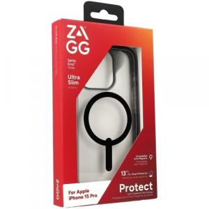 Etui Zagg Santa Cruz Snap z MagSafe do iPhone 15 Pro, czarne