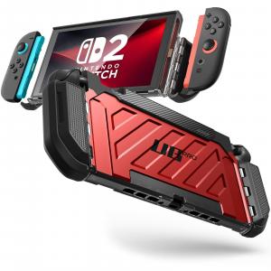 Etui pancerne Supcase UB Pro Nintendo Switch 2, czerwono-czarne