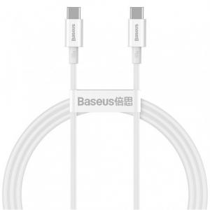 Kabel Baseus Superior 100W 5A USB-C do USB-C 1m, biały