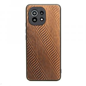 Drewniane etui do Xiaomi Mi 11 Lite / 5G / 5G NE, Bewood Fale Merbau