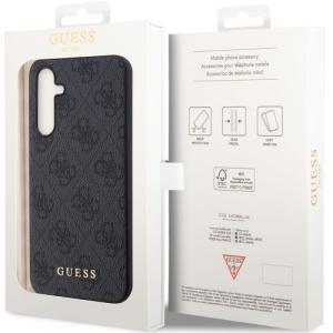 Etui Guess HardCase 4G Metal Gold Logo do Samsung Galaxy S23 FE, szare