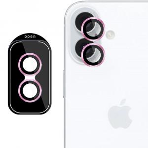 Osłona na aparat 3mk Lens Protection Pro, 1 zestaw dla iPhone 16 / 16 Plus, różowa