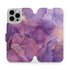 Etui z klapką do iPhone 16 Pro Max, Mobiwear Book, fioletowe