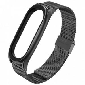 Stalowa bransoletka Tech-Protect Milaneseband do Xiaomi Mi Band 5/6, czarna